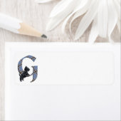 Scottish Terrier Monogram G Etiket (Insitu)