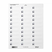 Scottish Terrier Monogram G Etiket (Full Sheet)