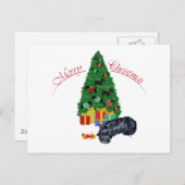 Scottish Terrier Nap Kerstmis Feestdagenkaart (Voorkant / Achterkant)