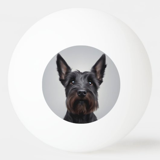 Scottish Terrier Pingpongballen (Voorkant)