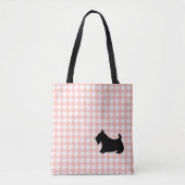 Scottish Terrier Pink Canvas tas (Voorkant)