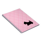 Scottish Terrier Pink Notitieboek (Rechterzijde)