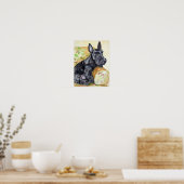 Scottish Terrier Print Poster (Keuken)