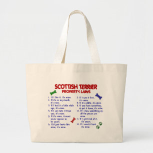 SCOTTISH TERRIER Property Laws 2 Grote Tote Bag