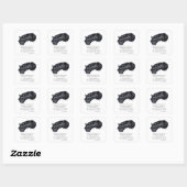 Scottish Terrier Rainbow Bridge Vierkante Sticker (Vel)