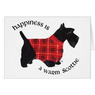 Scottish Terrier Red & Black Plays Sweater
