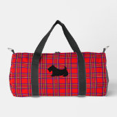 Scottish Terrier Red Plaid Duffel sac cadeau (Recto)
