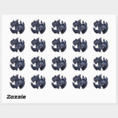 Scottish Terrier Ronde Sticker (Vel)