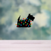Scottish Terrier Scottie Chien Noël Lumières Cadea (Neutre)