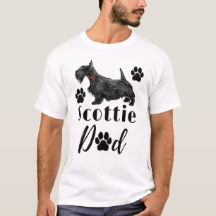 Scottish Terrier Scottie Dog Dad T-shirt