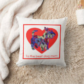 Scottish Terrier/Scottie Dog Heart Moederdag Kussen (Deken)