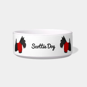 Scottish Terrier (Scottie Dog) in Sweater Voerbakje
