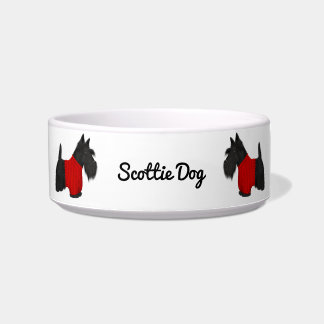 Scottish Terrier (Scottie Dog) in Sweater Voerbakje