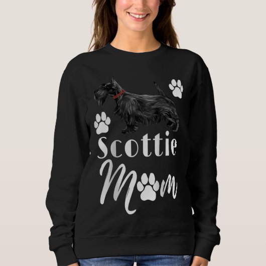 Scottish Terrier Scottie Dog mama Trui (Voorkant)