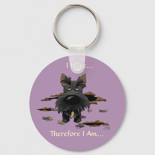 Scottish Terrier (Scotties) I Hunt... Porte-clés (Recto)