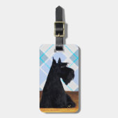 Scottish Terrier "Scotty" Bagagelabel (Voorkant verticaal)