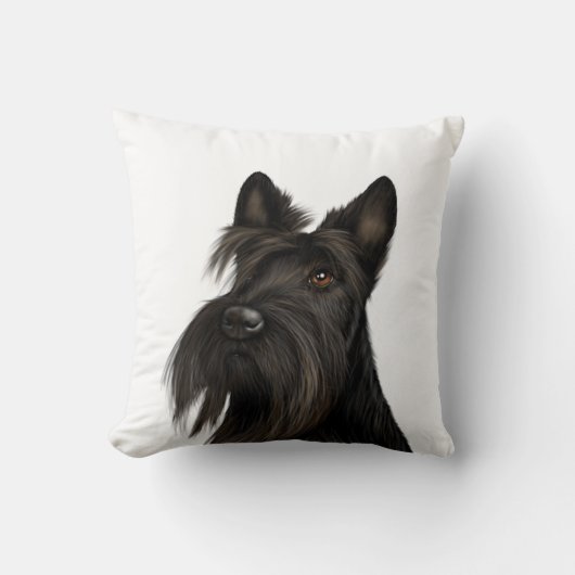 Scottish Terrier (Scotty Dog)  Kussen (Voorkant)