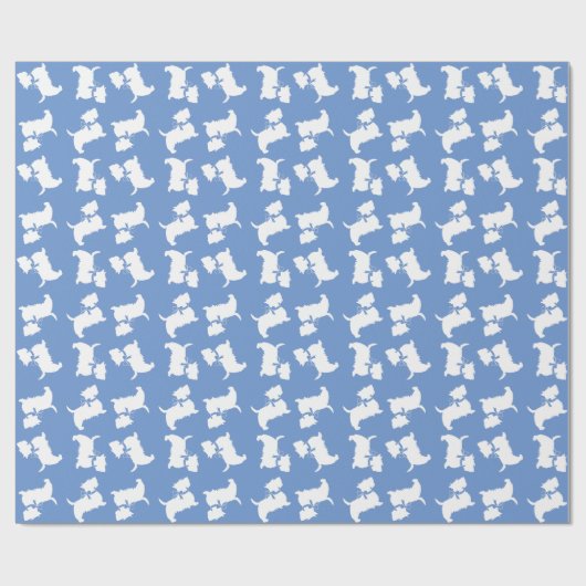 Scottish Terrier Scotty Dog Puppy Scottie Cadeaupapier (Vlak)