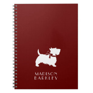 Scottish Terrier Scotty Dog Puppy Scottie Notitieb Notitieboek