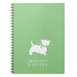 Scottish Terrier Scotty Dog Puppy Scottie Notitieb Notitieboek