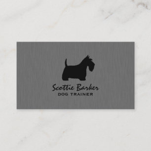 Scottish Terrier Silhouette   Scottie Dog Visitekaartje