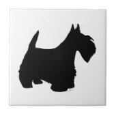 Scottish Terrier Silhouette Tegeltje (Voorkant)