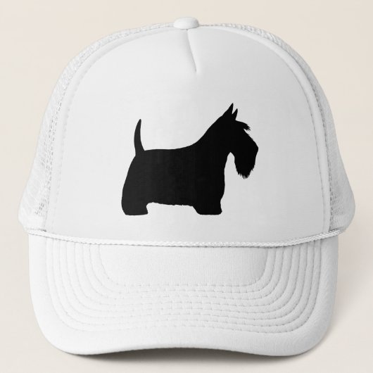 Scottish Terrier Silhouette Trucker Pet (Voorkant)