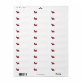 Scottish Terrier Stewart Tartan Etiket (Full Sheet)