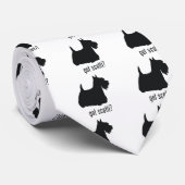 Scottish Terrier Stropdas (Opgerold)