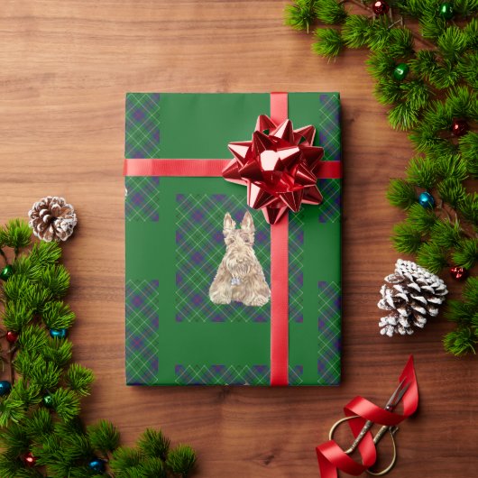 Scottish Terrier Tartan Cadeaupapier (Feestdagen Geschenken)
