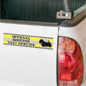 Scottish Terrier Taxi Service Bumpersticker (Op Truck)