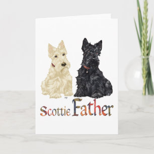 Scottish Terrier Vaderdag Kaart