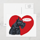 Scottish Terrier Valentijn Feestdagenkaart (Voorkant / Achterkant)