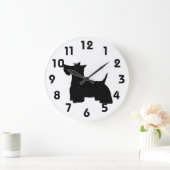 Scottish Terrier Wall-klok Grote Klok (Huis)
