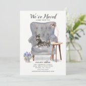 Scottish Terrier We hebben Moving Announcement ver Aankondiging (Staand voorkant)