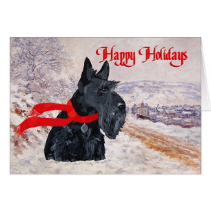 Scottish Terrier Winter Holiday