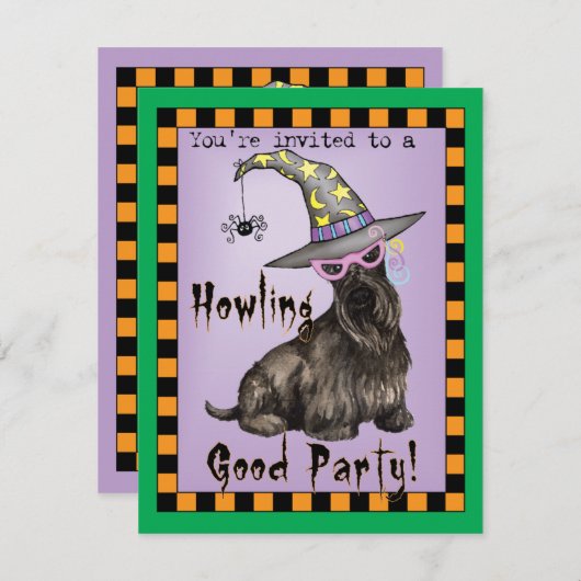 Scottish Terrier Witch Kaart (Voorkant / Achterkant)