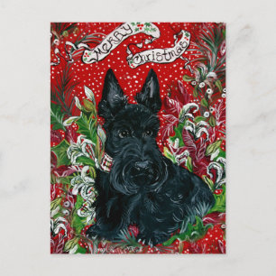 Scottish Terrier Xmas Feestdagenkaart