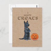 Scottish Terrier zit op voor de Verdragen! Briefkaart (Voorkant / Achterkant)
