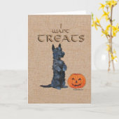 Scottish Terrier zit op voor de Verdragen! Kaart (Gele Bloem)