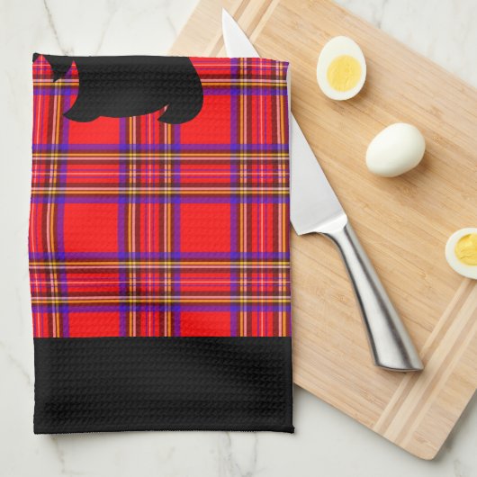 Scottish Terriers Kitchen serviette cadeau (Quart Plié)