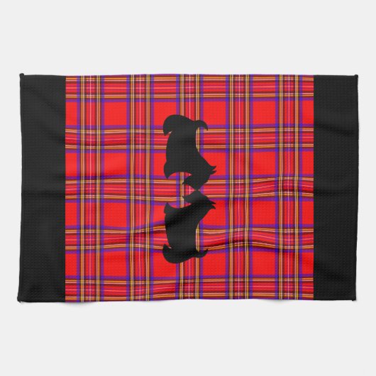 Scottish Terriers Kitchen serviette cadeau (Horizontal)
