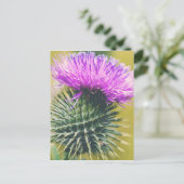 Scottish Thistle Briefkaart (Staand voorkant)