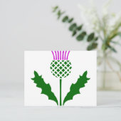 Scottish Thistle Briefkaart (Staand voorkant)
