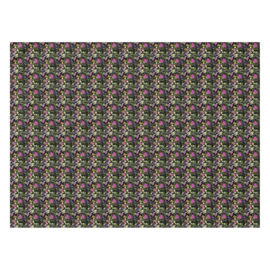 Scottish Thistle Cottcore Pattern Tafelkleed (Voorkant (Horizontaal))