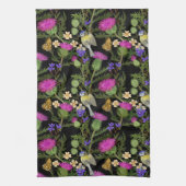 Scottish Thistle Cottcore Pattern Theedoek (Verticaal)