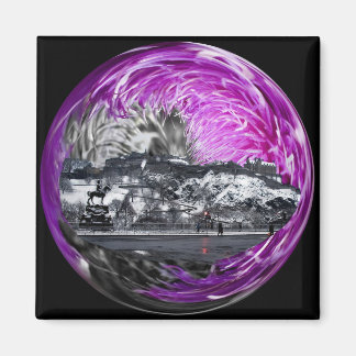 Scottish Thistle & Edinburgh Castle Magneet