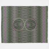 Scottish Thistle Fleece Deken (Voorkant (Horizontaal))