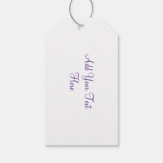 Scottish Thistle Floral Posy gepersonaliseerd Cadeaulabel (Achterkant)