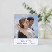 Scottish Thistle Floral Wedding Dank u Briefkaart (Staand voorkant)